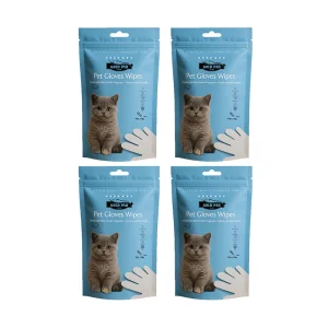 قیمت عمده دستکش مرطوب حیوانات بسته 5 عددی گلدپد Gold pad پک 4 تایی